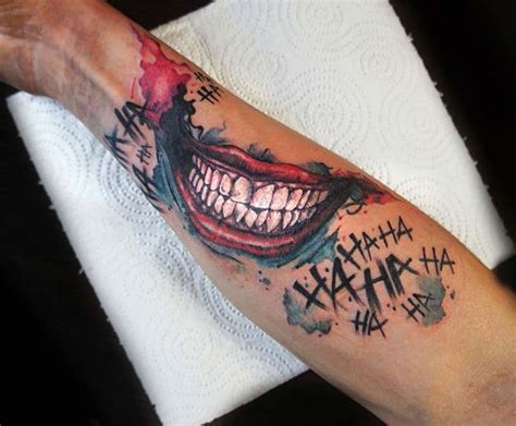 joker mouth tattoo|More.